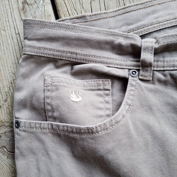 Gloria Vanderbilt Amanda Plus Size 22W Short Khaki Beige Pants 97% Cotton 3% Spa - Picture 5 of 9